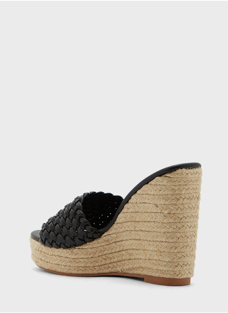 Ginger - Weaved Wedge Sandal - Image 1