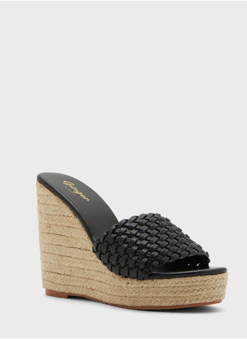 Ginger - Weaved Wedge Sandal - Image 1