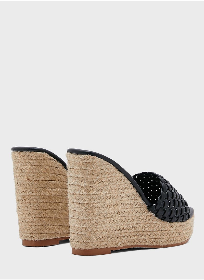 Ginger - Weaved Wedge Sandal - Image 1