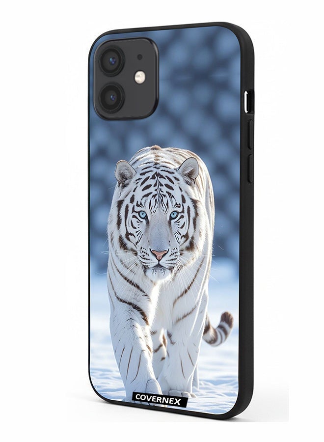 Covernex Apple iPhone 12 Protective Case Cover Printed Featuring Serene Tiger Ethereal Wildlife - Image 1