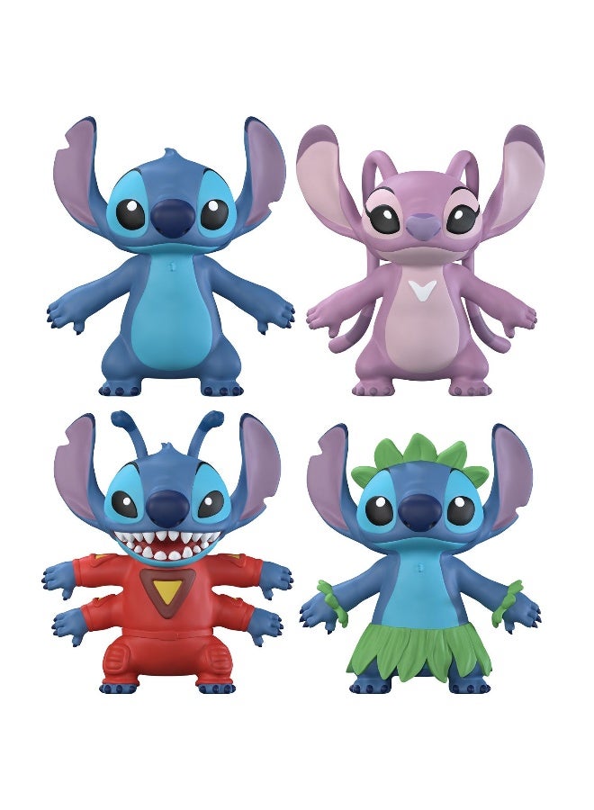 Disney مجموعة شخصيات Disney Lilo & Stitch FleXfigs (مجموعة من 4 شخصيات) - Image 2