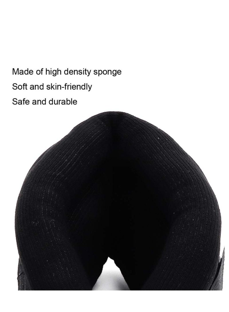 Excefore Soft Foam Neck Brace for Neck Pain and Support, Adjustable Plastic Part, Soft Cervical Collar for Sleeping, Vertebrae Whiplash Wrap Aligns, Stabilizes & Relieves Pressure in Spine, Black - Image 5