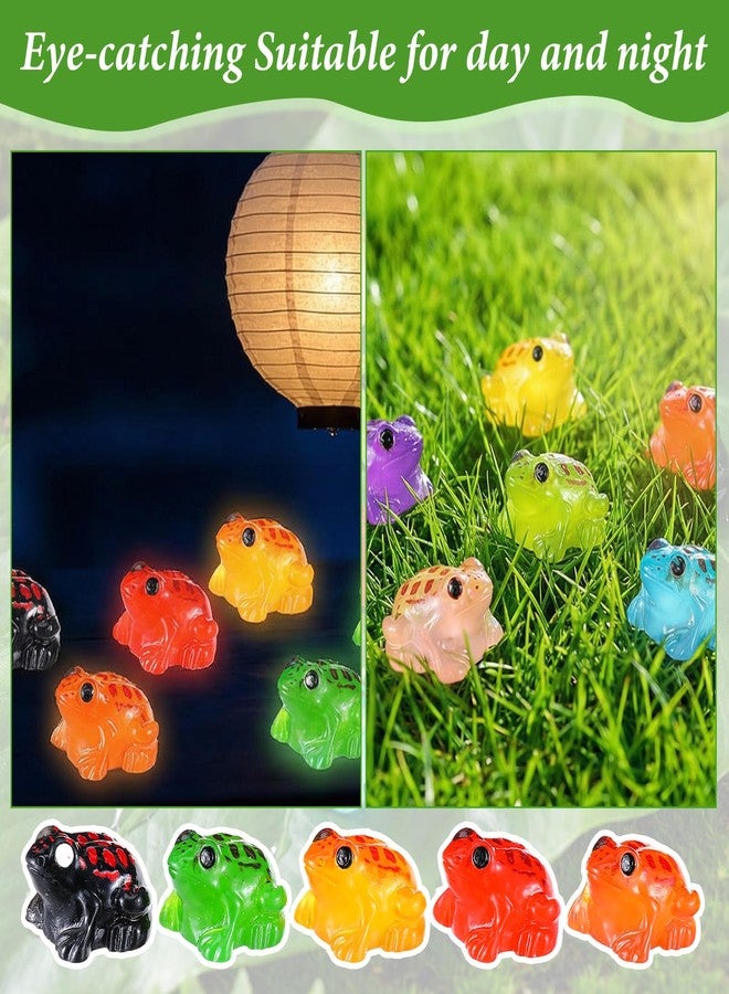 HaiFafafaing 40 Pcs Mini Resin Frogs,10 Colors Tiny Resin Frogs, Mini Toads Figurines for Moss Landscape Garden Dollhouse DIY Terrarium Craft Decor - Image 4