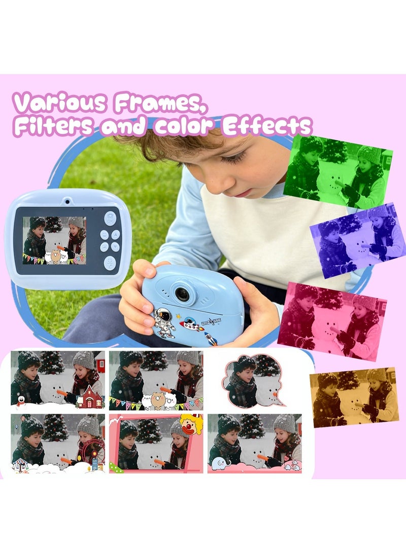 2.4-inch HD instant print kids' camera, pink digital camera, the perfect birthday gift for children aged 3 and up. - Image 5