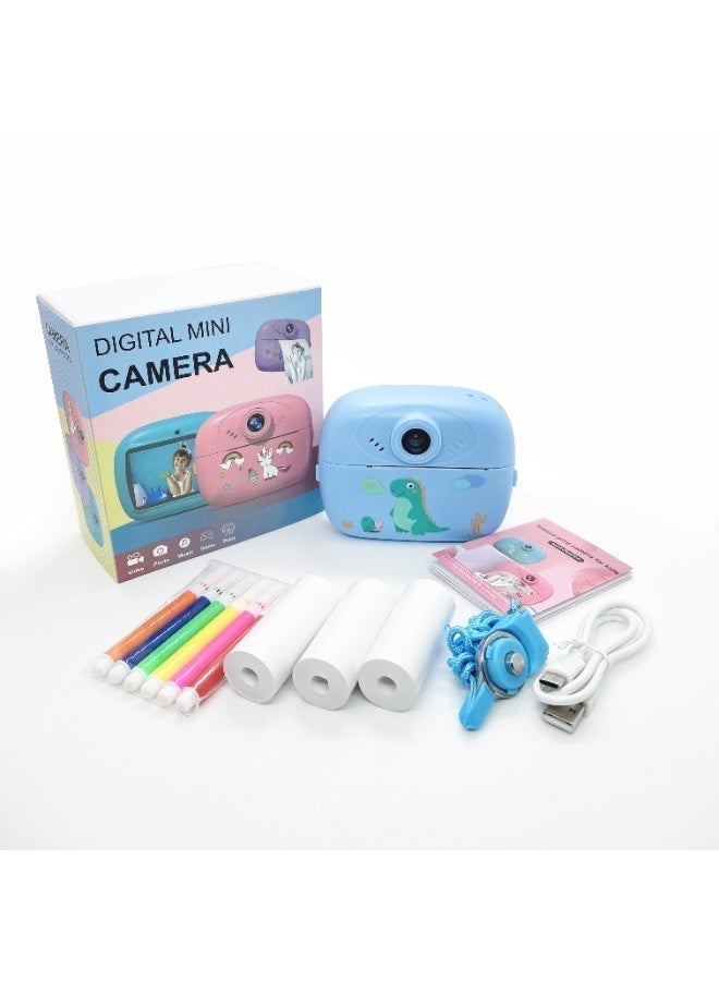2.4-inch HD instant print kids' camera, pink digital camera, the perfect birthday gift for children aged 3 and up. - Image 2