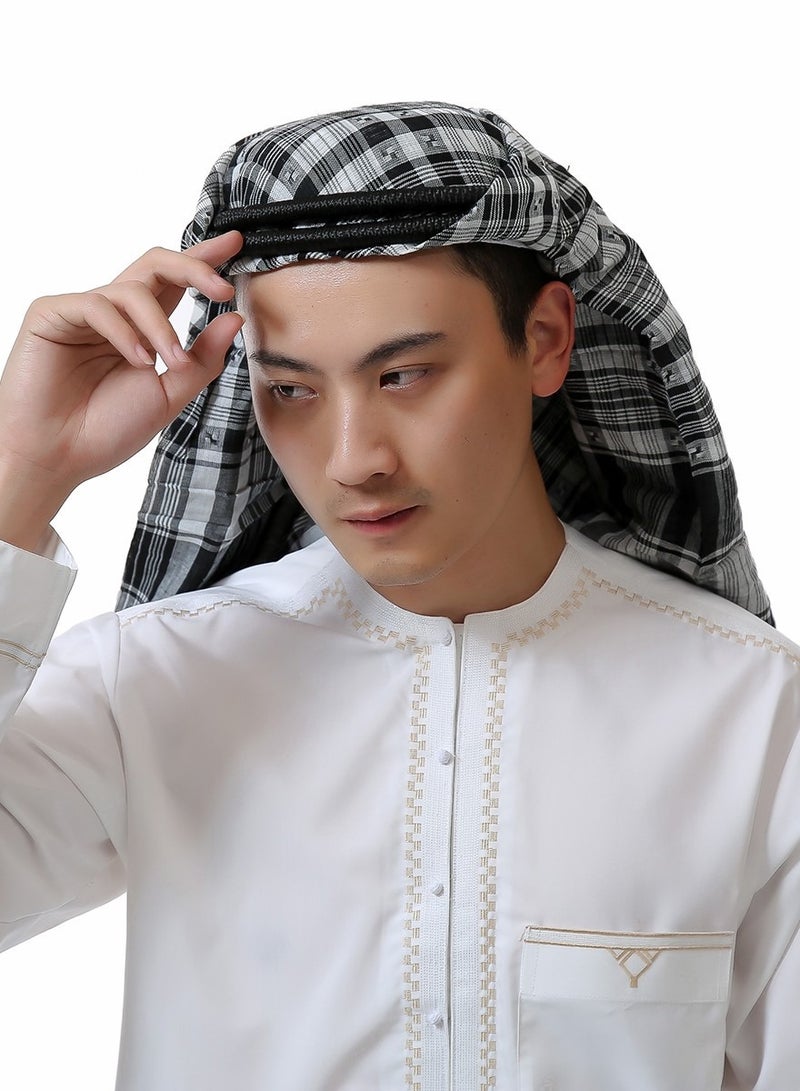Male Headscarf Dubai Tourism Arab Headscarf Mixed Colors Wrapping Headband Wrapping Headscarf  - Image 1