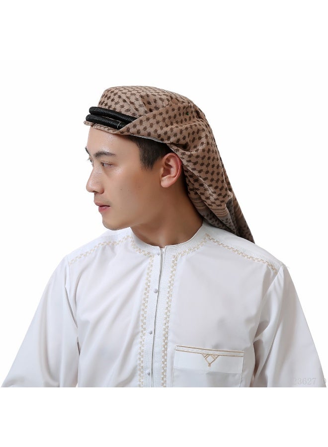 Male Headscarf Dubai Tourism Arab Headscarf Mixed Colors Wrapping Headband Wrapping Headscarf  - Image 5