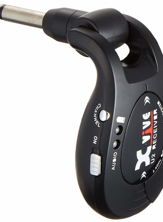 Xvive U2 Wireless Digital Transmitter/Receiver System For Guitar, Bass And Other Instruments, Rechargeable, 2.4 Ghz Black, U2-1, Rechargeable Wireless Guitar System, Mini - Image 4