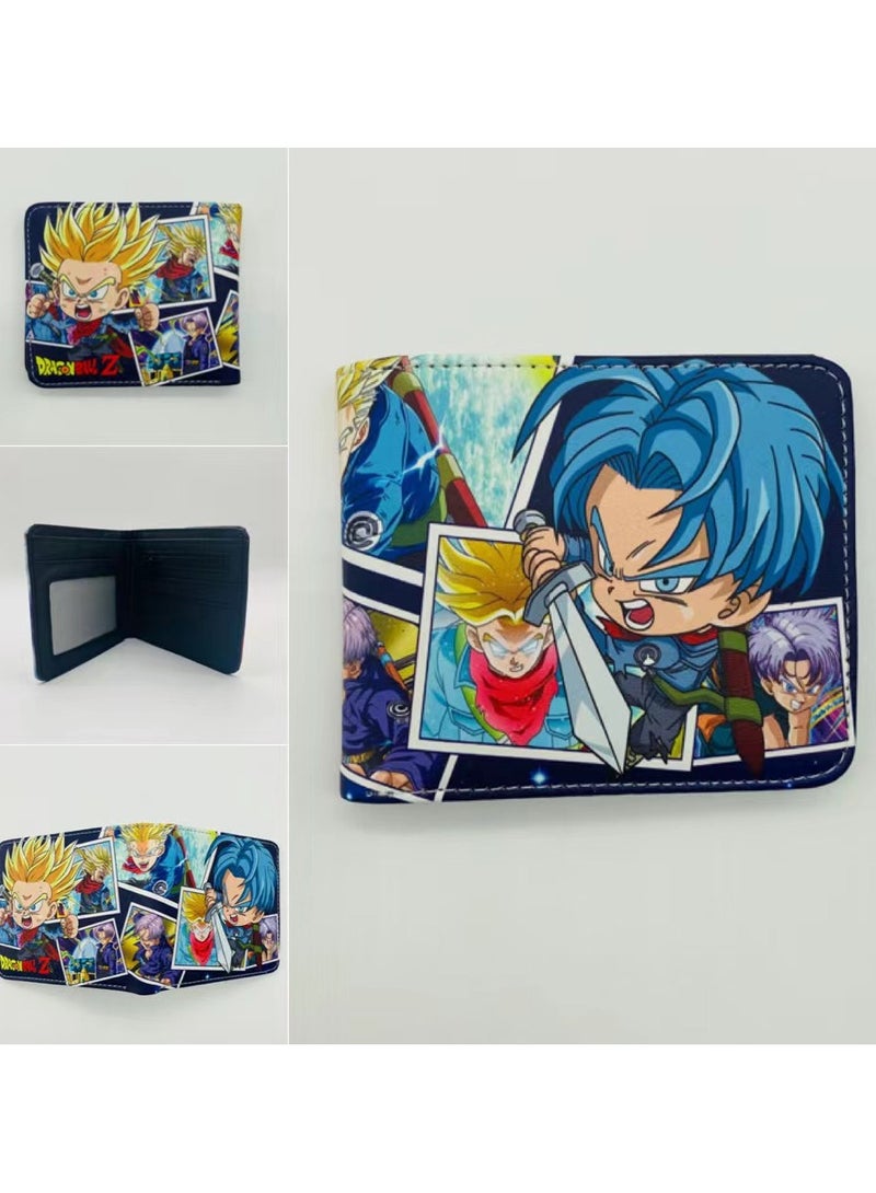 KUYING New Dragon Ball Short Personalized And Simple PU Leather Wallet 