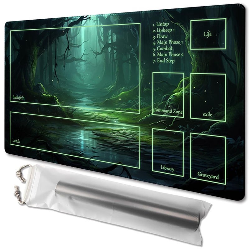 TCGMAT MTG Playmat Size 24x14in Free Storage Bags NonSlip Backing Printing Ideal for Card Game Enthusiasts TCG Playmat with ZoneMystery - Image 3