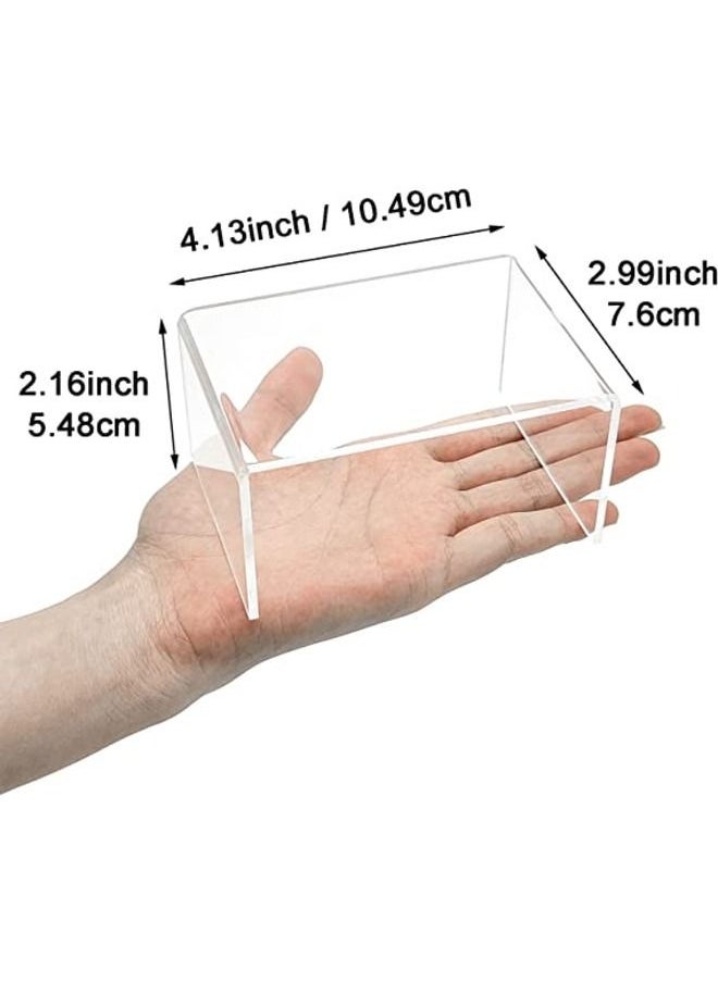 SMARTPOINTS - 2 Sets Acrylic Display Risers(3",4",5") Clear Product Stand,Cupcakes Holder Dessert Display Transparent Showcase Stands, Candy Bar Risers, Acrylic Lifts Display for Figures - Image 1
