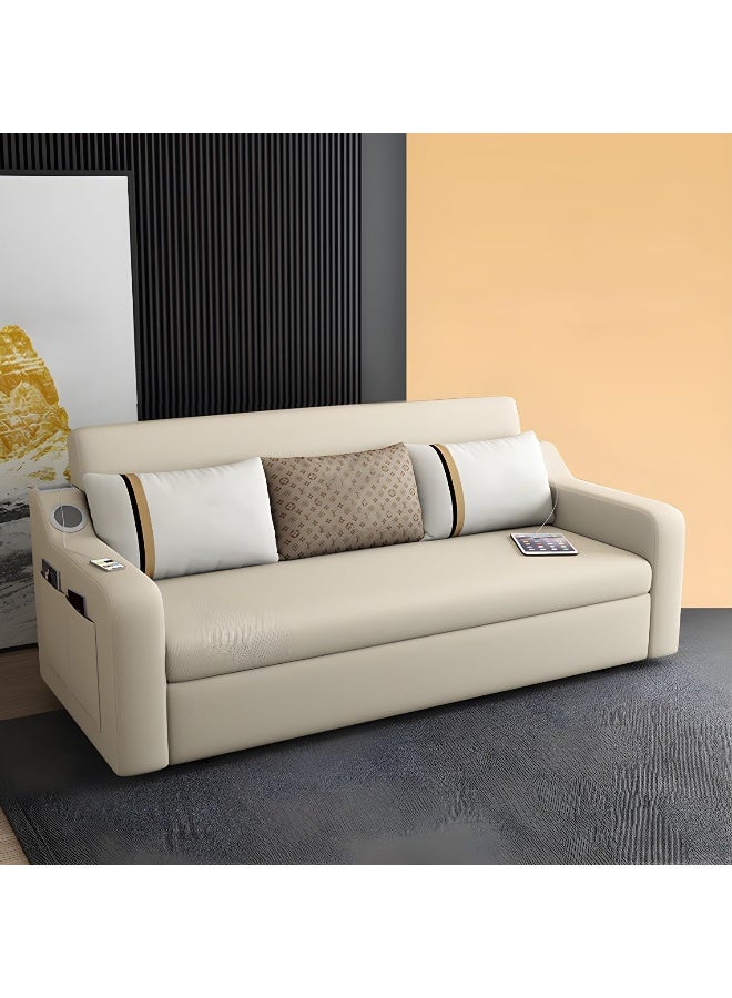 Comfynest Comfynest Contemporary Cushions Sofa Bed With Sound, Charles Of London Sofa, Coir Seat Filling - 180.34X80.01X81.28CM  - Image 3