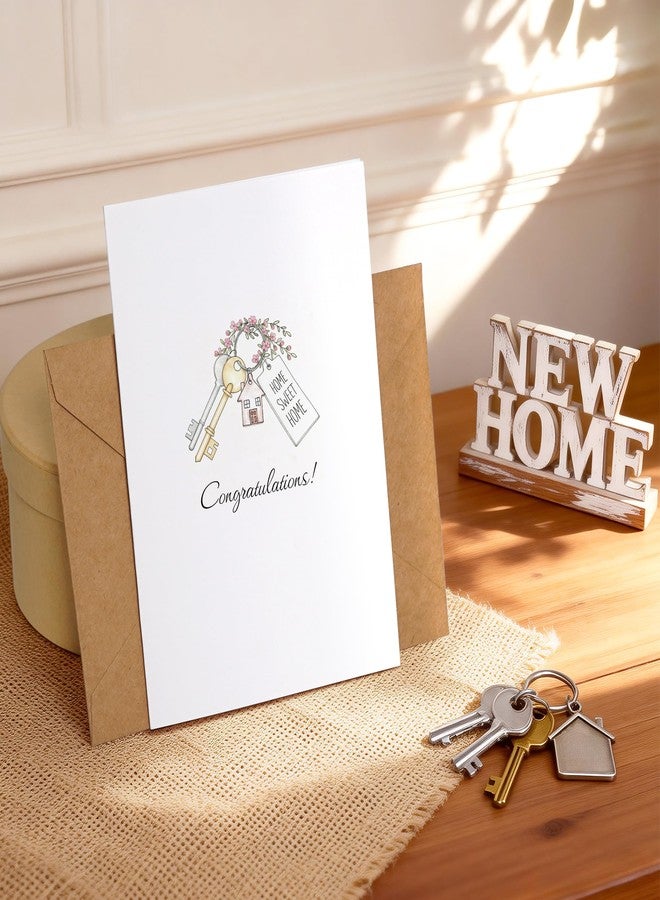 SEEBERY New Home Card, Funny Housewarming Greeting Card with Envelope - Congratulations Card for New Homeowners, Housewarming Gift for Women, Men, Couples, Friends, Family, Coworkers, Neighbors, Congratulations - Image 3