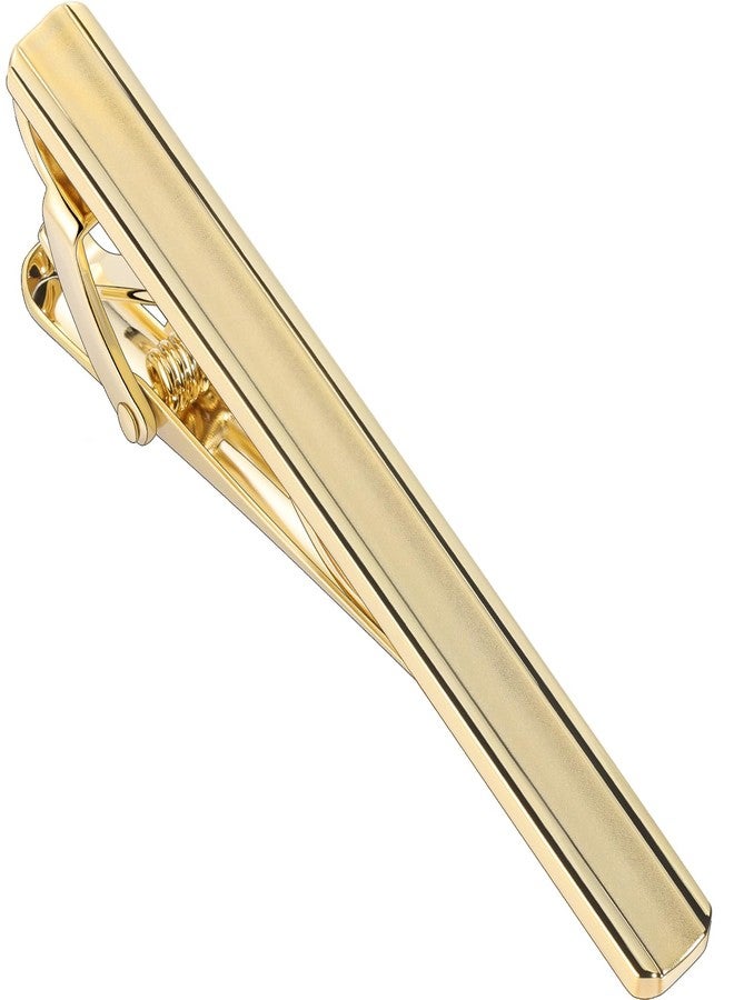 HAWSON مشابك ربطة عنق للرجال بحجم 2.3 بوصة من هوسون، بار ربطة عنق مطلي بالذهب الخفيف 14 قيراط، دبابيس رفيعة لربطة العنق لحفلات الزفاف، هدايا للرجال، ملحقات بدلة فريدة للرجال - Image 1