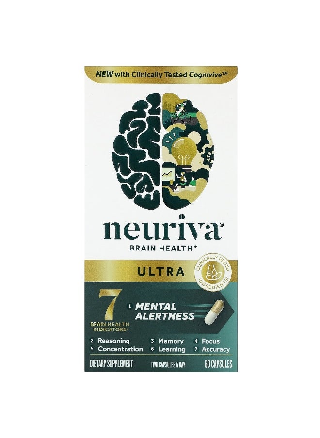 Schiff Schiff, Neuriva Brain Health, Ultra, 60 Capsules  - Image 1