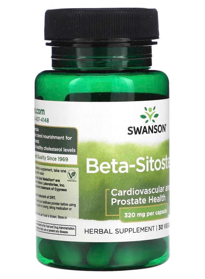 SWANSON Beta-Sitosterol 320 mg 30 Veggie Caps - Image 2