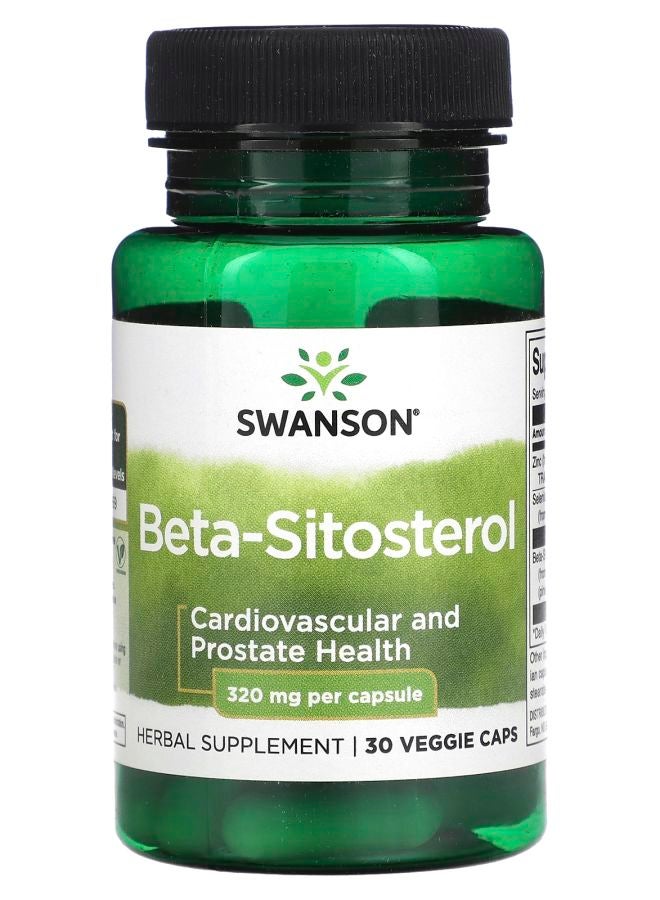 SWANSON Beta-Sitosterol 320 mg 30 Veggie Caps - Image 1