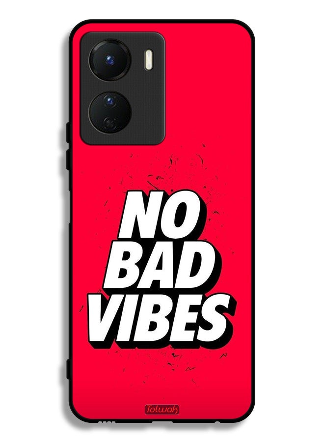 Tolwak Vivo Y16 Protective Case Cover No Bad Vibes - Image 1