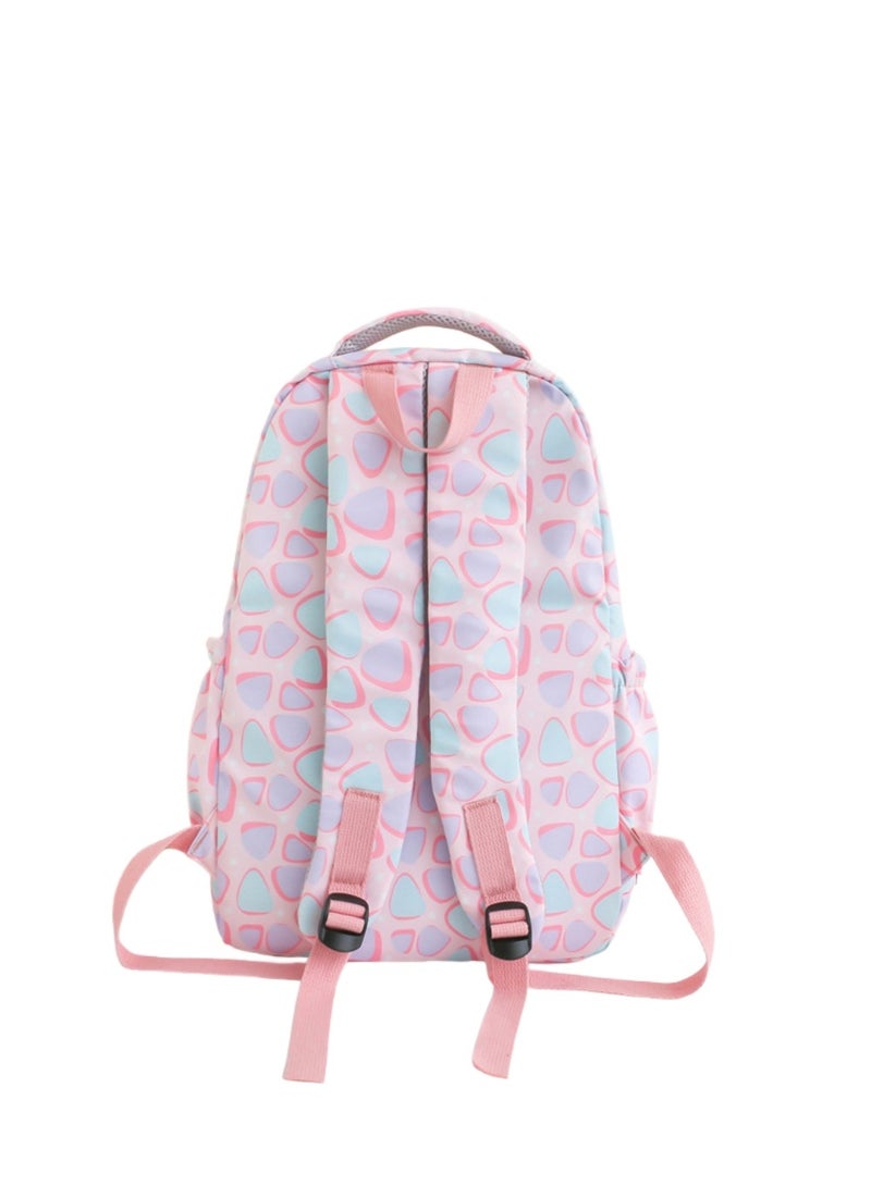 Beautiful Unisex Backpack,Hued Speckled Colorful Print Backpack,Adorable Pastel ,for Student , Hued Speckled Print ,Suitable For Outdoor Camping And Traveling Backpack. - Image 3