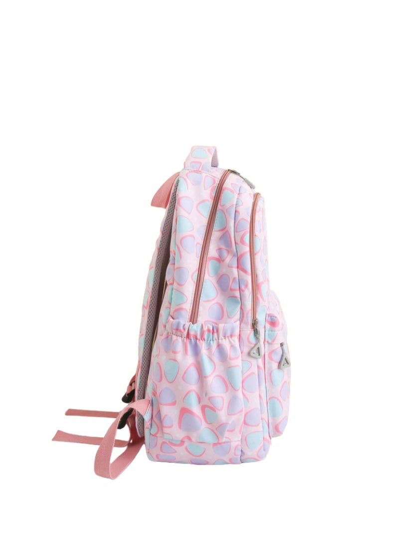 Beautiful Unisex Backpack,Hued Speckled Colorful Print Backpack,Adorable Pastel ,for Student , Hued Speckled Print ,Suitable For Outdoor Camping And Traveling Backpack. - Image 4