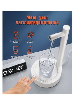 Desktop Water Dispenser, USB Charging Automatic Drinking Water Dispenser, Suitable for 5 Gallon & Universal Bottles, Apply to Home, Office, Outdoor (White) - pzsku/Z6DA855322031203B549EZ/45/_/1730270506/f13d2051-e201-4789-89a3-8bf2f7a5a8be