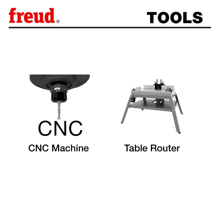 freud بت موجه قفل فرويد - مثالي للأعمال الخشبية الاحترافية، توجيه CNC/الطاولة، المفاصل المتداخلة - 2-3/4" قطر، 1/2" عمود، 12,000 أقصى دورة في الدقيقة - 99-034 - Image 4