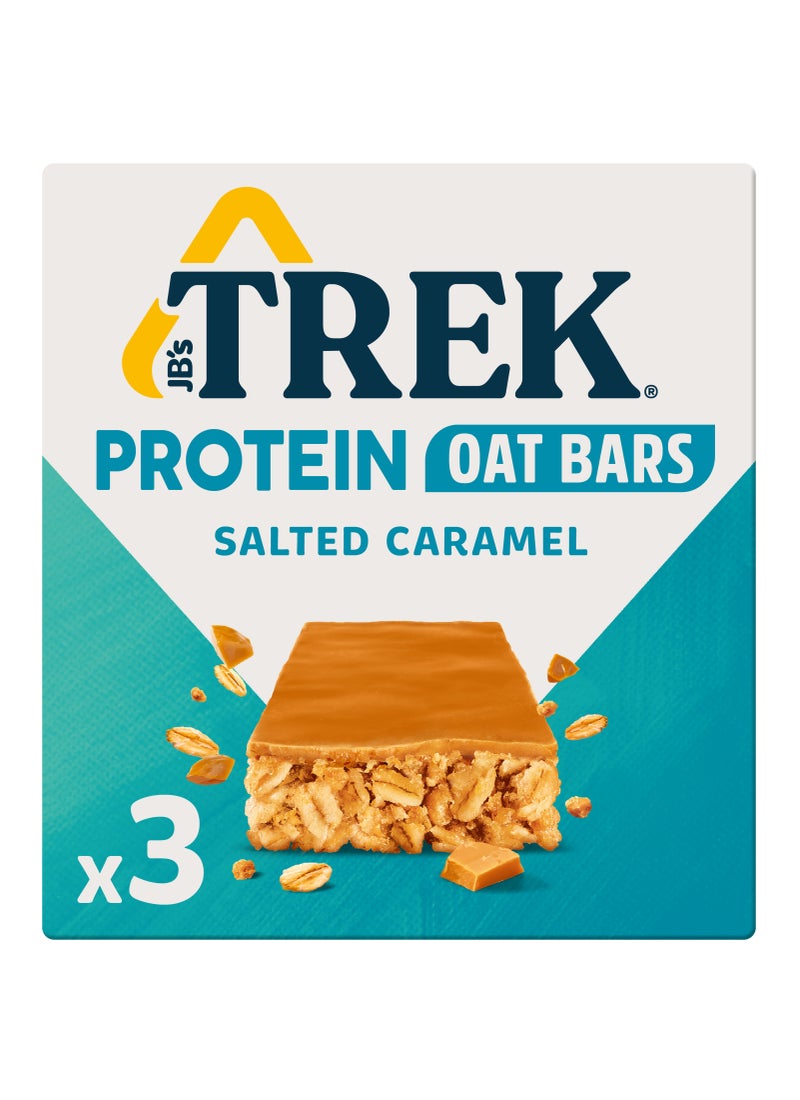 TREK Salted Caramel Protein Oat Bars 3 x 150g - Image 1