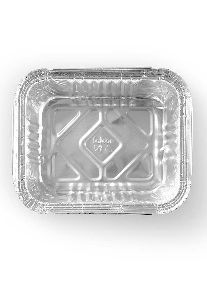 Falcon 10-Piece Aluminium Container with Lid Set 14.7x12.2x5 cm Silver - Image 4