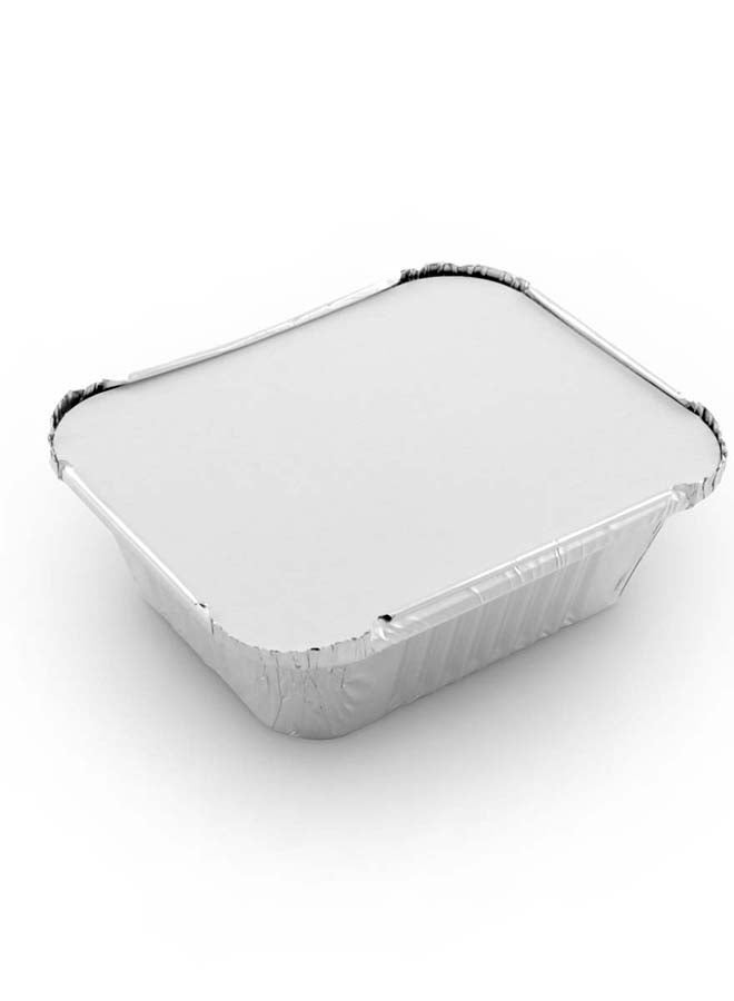 Falcon 10-Piece Aluminium Container with Lid Set 14.7x12.2x5 cm Silver - Image 3