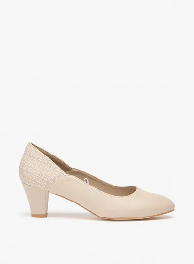 فلورا بيلا من شو إكسبرس Women's Printed Pumps with Block Heel