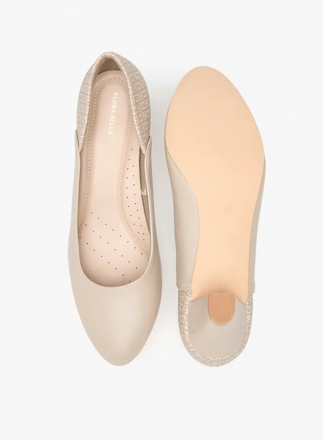فلورا بيلا من شو إكسبرس Women's Printed Pumps with Block Heel