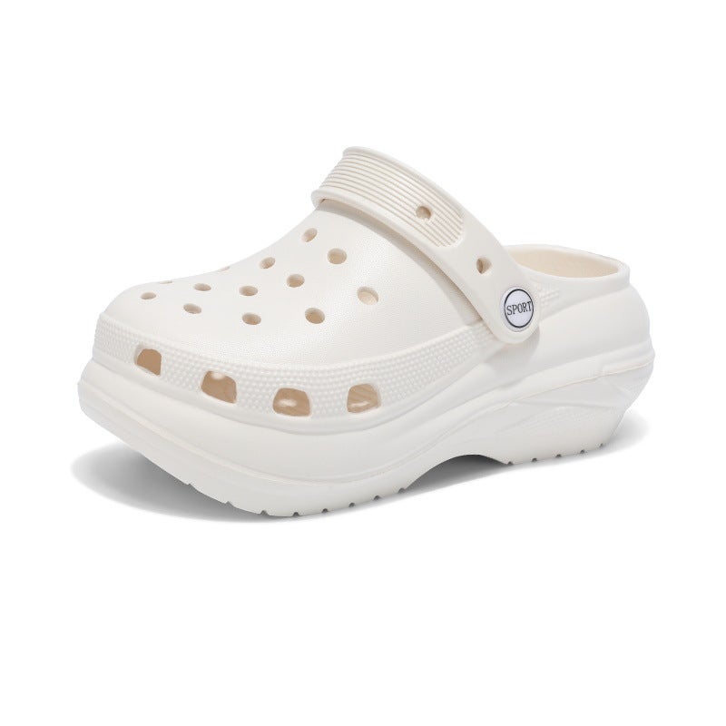 Children'S Parent-Child Cave Shoes Children'S Baby Mother Breathable Summer Outer Wear Slippers Non-Slip Platform Beach Sandals Women - Image 1