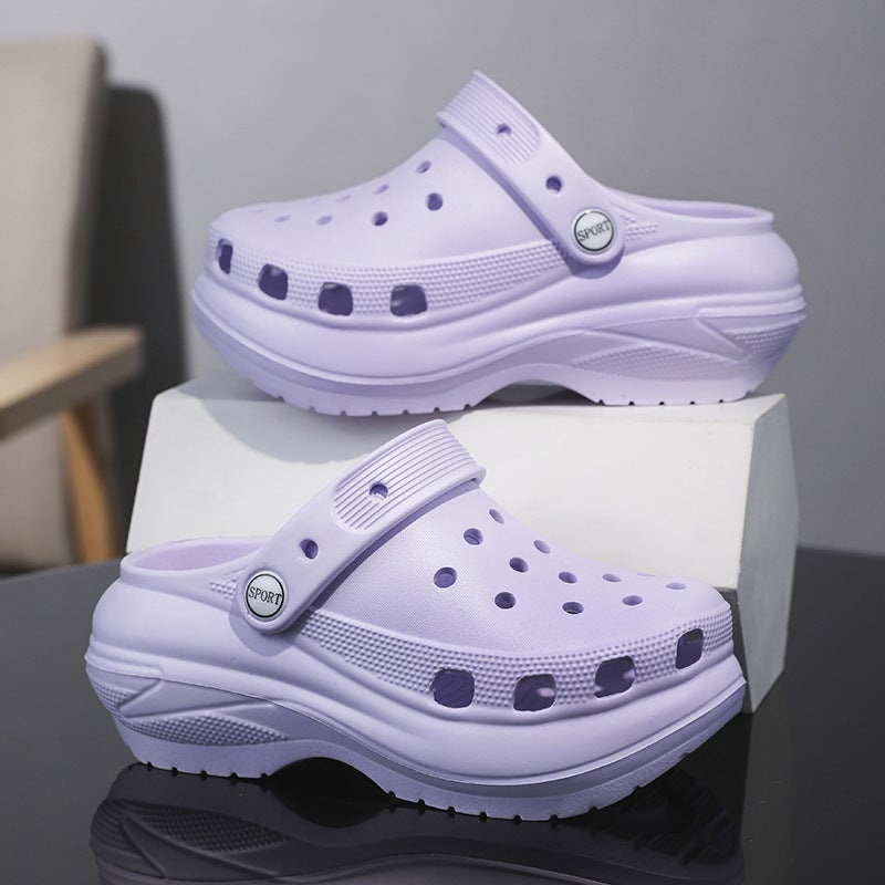 Children'S Parent-Child Cave Shoes Children'S Baby Mother Breathable Summer Outer Wear Slippers Non-Slip Platform Beach Sandals Women - Image 3