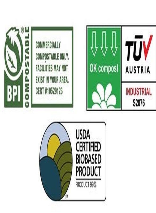 Ecoware® 100% Biodegradable, Compostable, Ecofriendly, Disposable Dinner Party Pack (50 pieces of 180 ml Round Bowl and 50 pieces of 150 ml Square Bowl) - Image 4