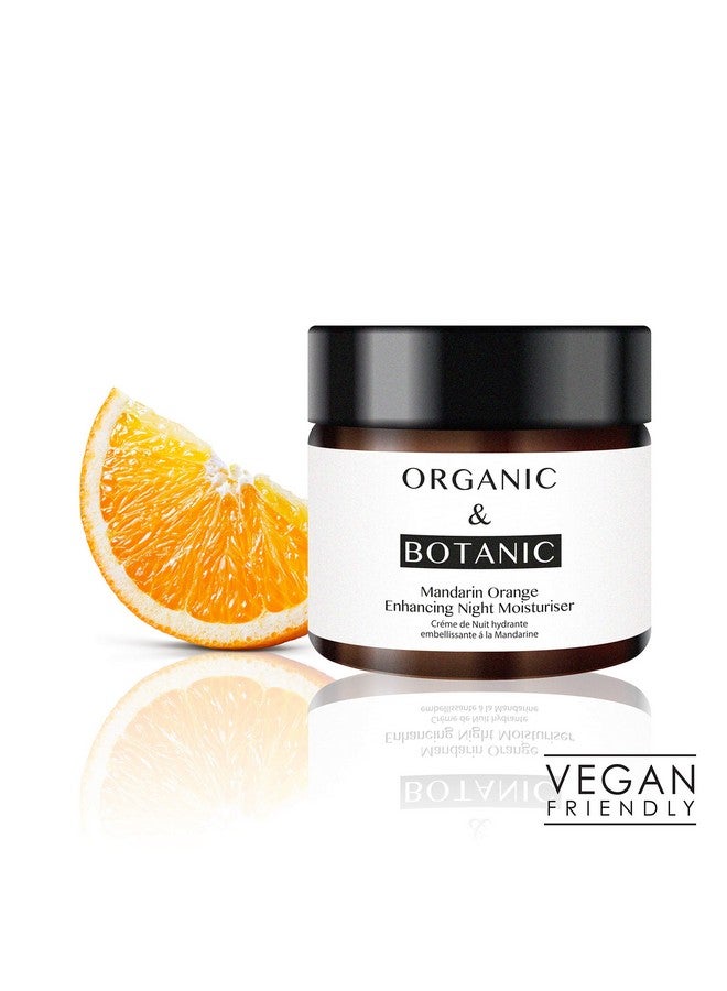 DR BOTANICALS Organic & Botanic Natural Mandarin Orange Repairing Hydrating Night Moisturiser 50Ml Helps Irritated Or Sensitive Skin. Made In The Uk. - Image 2