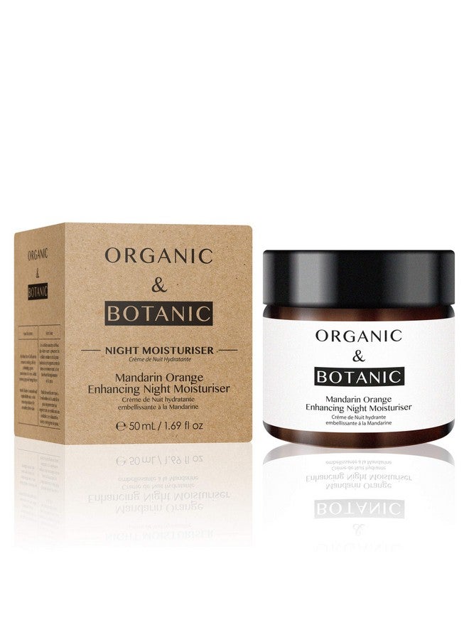 DR BOTANICALS Organic & Botanic Natural Mandarin Orange Repairing Hydrating Night Moisturiser 50Ml Helps Irritated Or Sensitive Skin. Made In The Uk. - Image 3