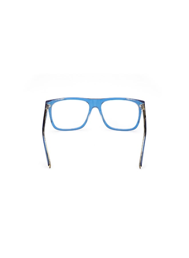 GUESS Gu50089 Square Acetate Frames For Men Size 56, Blue - Image 4