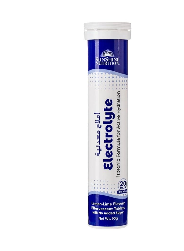 Isotonic Electrolyte Effervescent, 20 Tablets ( Package May Vary)