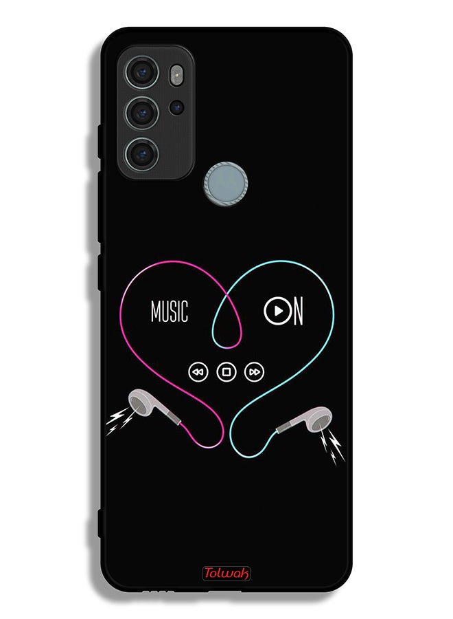 Tolwak Motorola Moto G60S Protective Case Cover Music On - Image 2