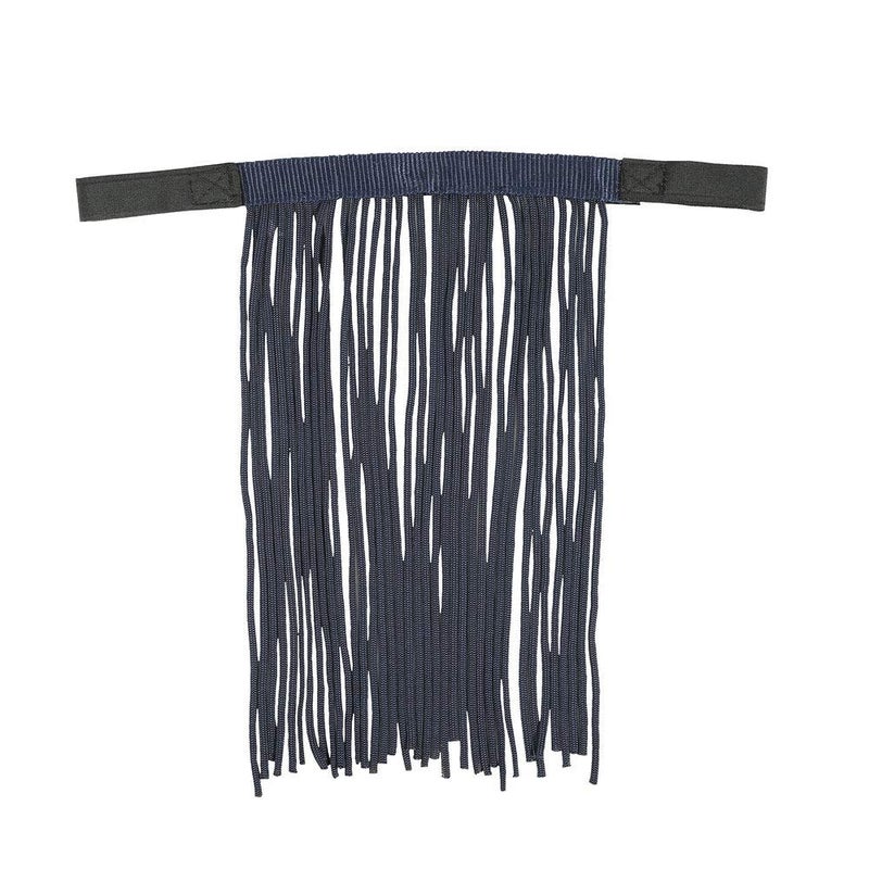 Horze Lightweight Nylon Fringe Fly Veil - Easily Attaches to Halter - Peacoat Dark Blue - Horse - Image 3