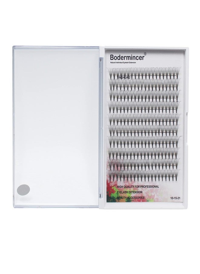 Bodermincer 200pcs Premade Wide Fans 10D Short Stem Russian Volume Professional Eyelash Extensions Faux Mink (15mm) - Image 3