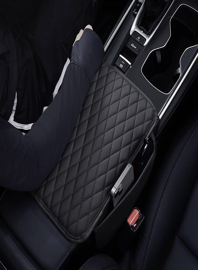 ESKONKE [Upgraded] Car Center Console Cover with 2 Storage Bags, PU Leather Auto Armrest Cover, Scratch Resistant/Wear-Resistant/Waterproof Universal Car Storage Box Interior Accessories - Image 5