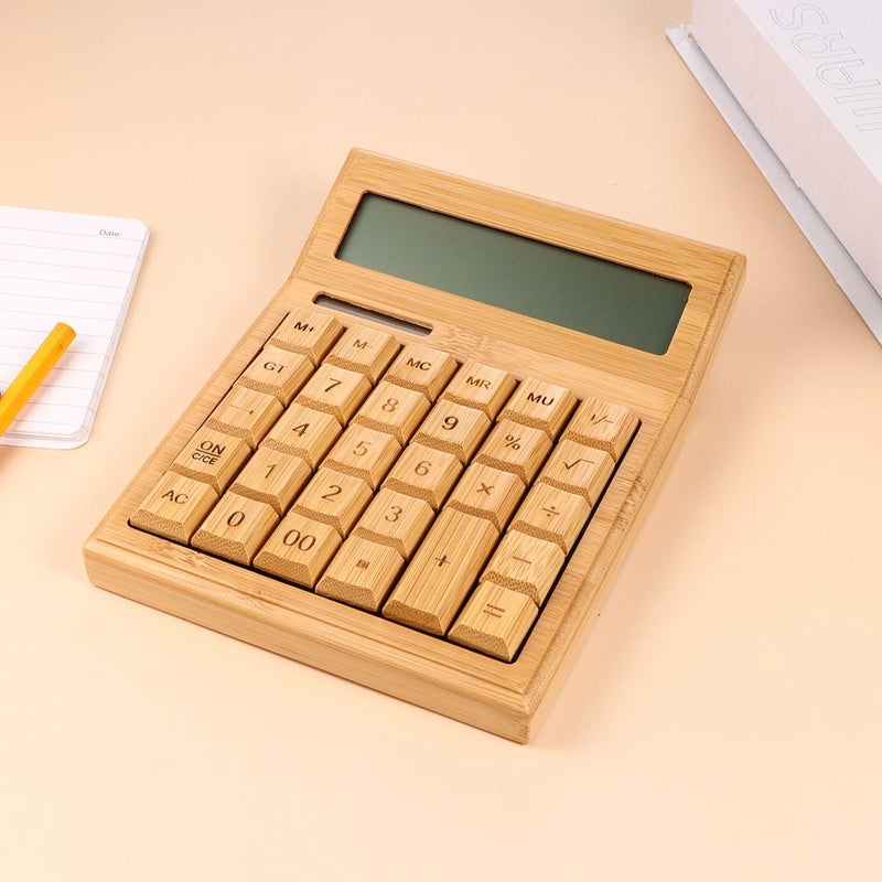 Portable 29 Key Solar Calculator with Protective Shell for Home Office School Use - Image 2