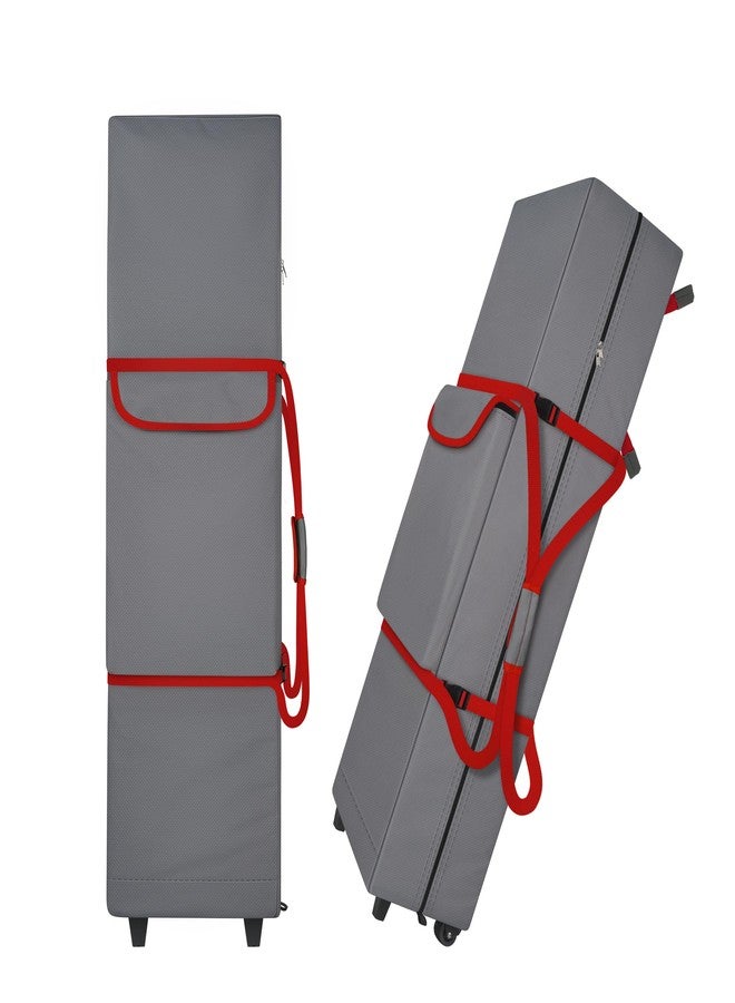 Cuddly Nest Wheeled Canopy Bag Replacement for 10x20 Pop Up Canopy Tent-Rolling Carry Storage Bag with Sturdy Handles,Large Pocket,Buckle Strap - Image 1