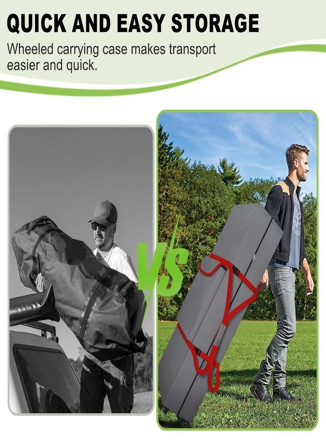 Cuddly Nest Wheeled Canopy Bag Replacement for 10x20 Pop Up Canopy Tent-Rolling Carry Storage Bag with Sturdy Handles,Large Pocket,Buckle Strap - Image 3