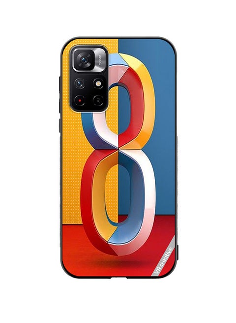 Protective Case Cover For Xiaomi Redmi Note 11T 5G Number 8 Design Multicolour