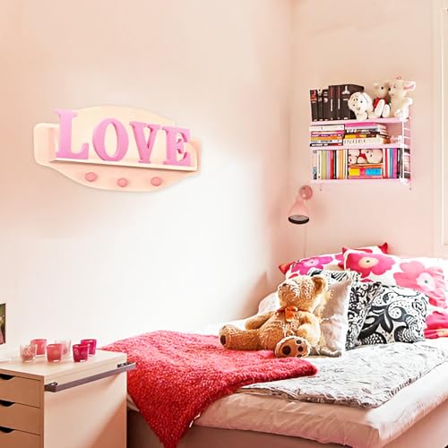 AOCEAN 8 Inch Pink Wood Letters Unfinished Wood Letters for Wall Decor Decorative Standing Letters Slices Sign Board Decoration for Craft Home Party Projects (M) - Image 5