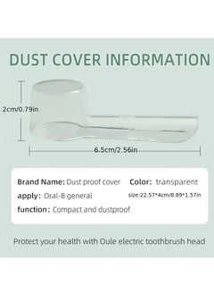 Rightsure 10 Pieces Electric Toothbrush Cover Brush Head Protection Cover (Round, Medium)  - Image 2