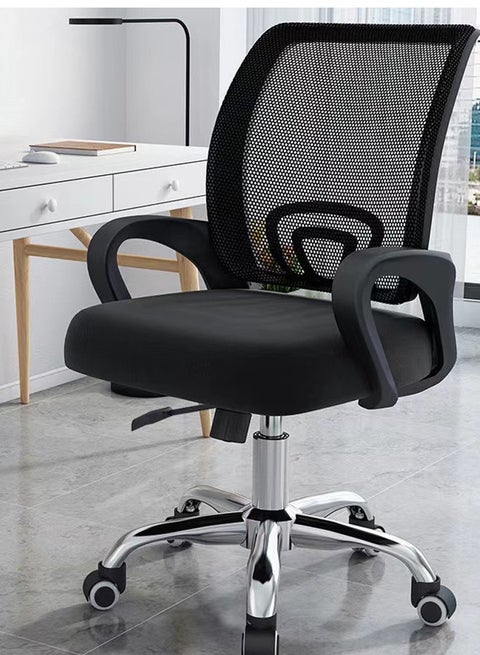 Ergonomic Office Chair Swivel Mesh Chair Computer Chair Upgraded Home Office Desk Chair Gaming Chair Executive Task Chair with Lumbar Support for Home Office - Black