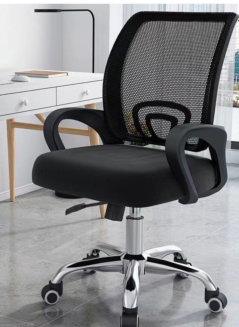 Ergonomic Office Chair Swivel Mesh Chair Computer Chair Upgraded Home Office Desk Chair Gaming Chair Executive Task Chair with Lumbar Support for Home Office - Black